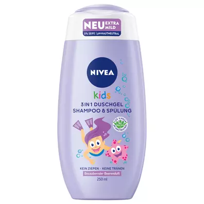 Gel de dus NIVEA Balsam 3 in 1 Kids, 250ml