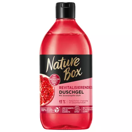 Gel de dus Nature Box Rodie, 385ml